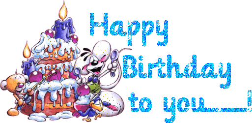 Happy Birthday Cake With Candles Clipart Animated Gif Images